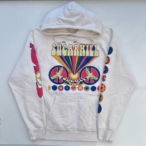 Sugarhill Woodstock Cream Music Festival Hoodie Men’s Large New Without Tags